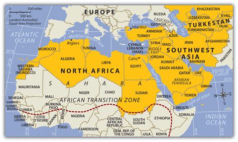 MAP Map Of Southwest Asia And North Africa